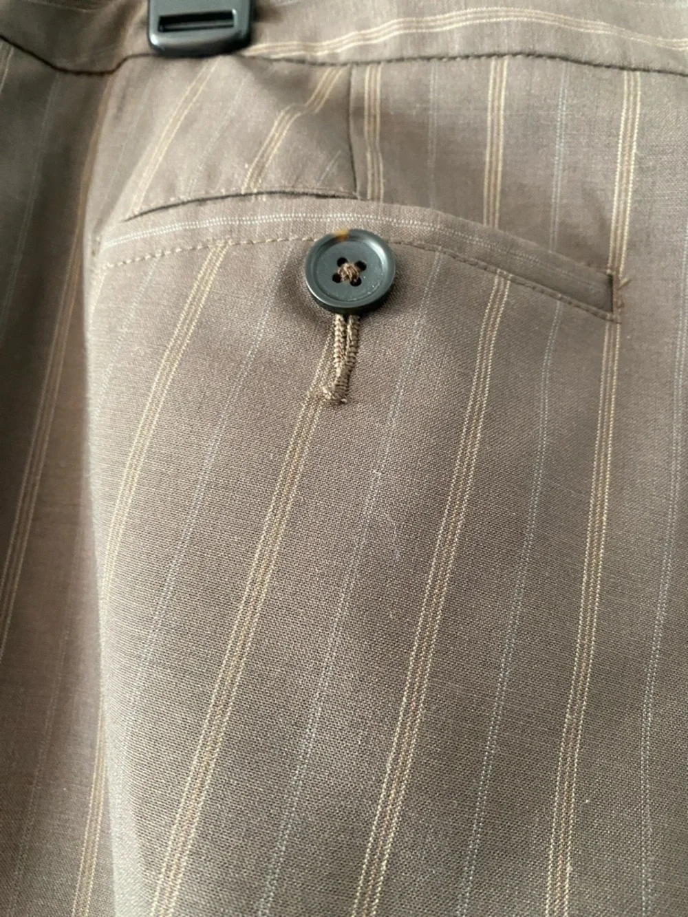 Banana Republic Brown Pinstripe Wide-Leg Trousers, Women’s Size 8 Short - Picture 5 of 13